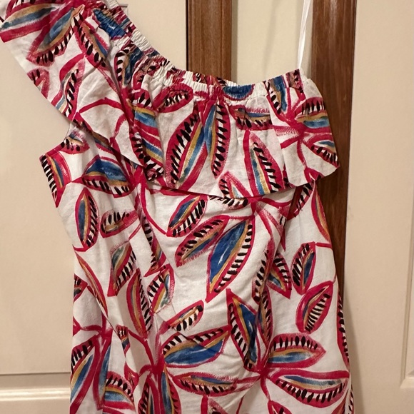 J Crew multi color one shoulder women’s dress. Size M - Picture 5 of 11